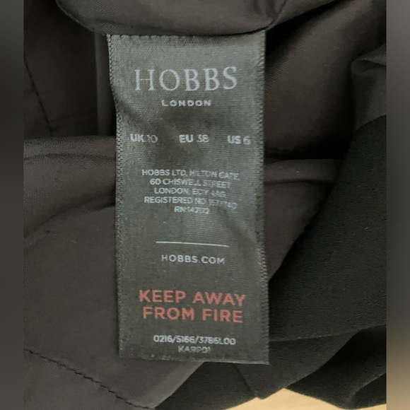 HOBBS London Jolie Black Sheath Dress Size 6 - Picture 11 of 11